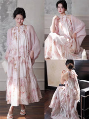 Voguable 2024 Summer Elegant Vintage Dress Women Evening Party Slim French Dress Office Lady Casual Sleeveless Midi Dress Korean Fashion voguable