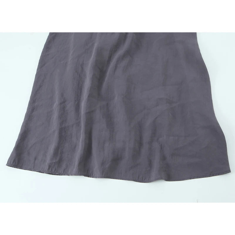 Sexy Backless Flowy Midi Slip Dress Women High Waist V Neck A-line Holiday Summer Dresses Casual Beach Vestidos voguable