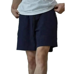 New Men's Summer Shorts Cool Breathable Loose Ultra-thin 5-point Pants Outdoor Travel Casual Drawstring Shorts High quality voguable