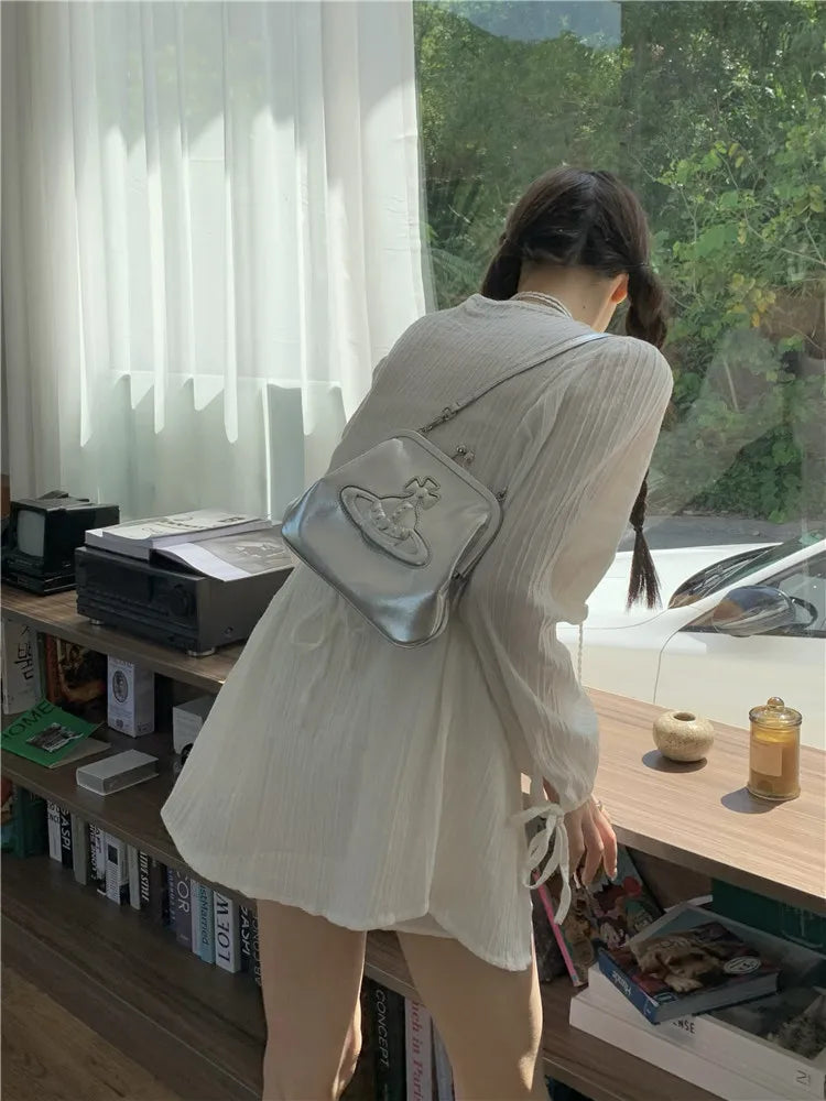 Voguable 2024 Spring New High Street Fashion Sunscreen White Long-sleeved Shirt for Women + Sexy Slim A-line Skirt Two-piece Suit voguable