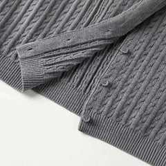 Fashion Top Women New Peter Pan Collar Lace Edge Slim Single Breasted Knitted Cardigan Female 2025 Spring Summer voguable