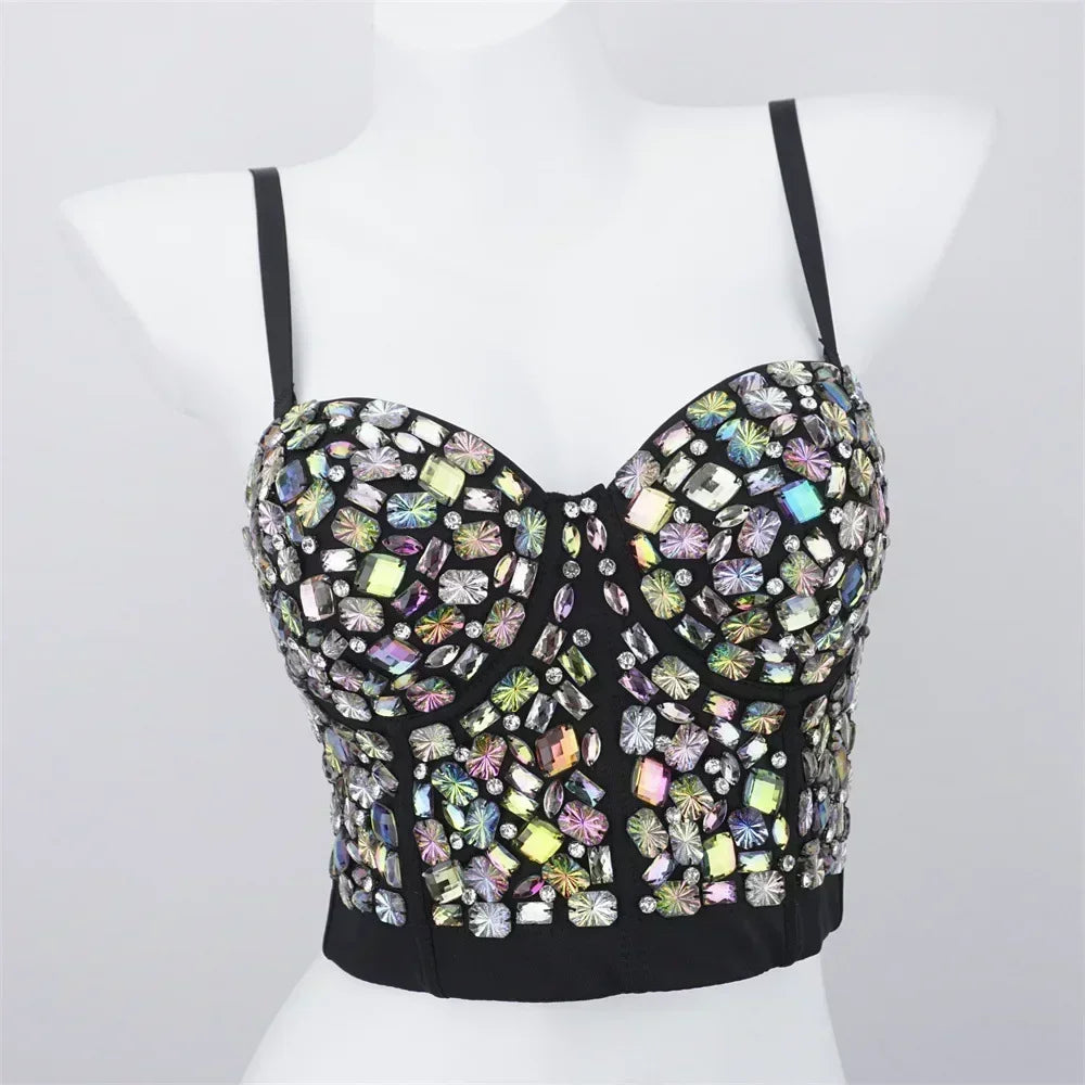 Fashion Clothes Tank Sling Stage Dance Wear Casual Women Clothing Y2k Tops Corset Streetwear Sexy Club Party Summer Elegant voguable
