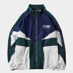 Voguable  College Varsity Jacket Women Men Spring Letter Embroidery Bomber Windbreaker Casual Street Loose Patchwork Zipper Coat Couple voguable
