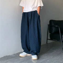 Straight Jeans Men Blue Loose Denim Trousers Neutral Y2K Jean Streetwear Casual Wide Jeans Mans Women Pants men Baggy men jeans voguable