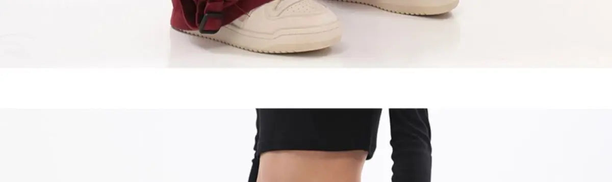 Streetwear Vintage Hip Hop Oversize Red Cargo Pants Women Drawstring Elastic Waist Loose Wide Leg Harajuku Casual Trousers 2023 voguable