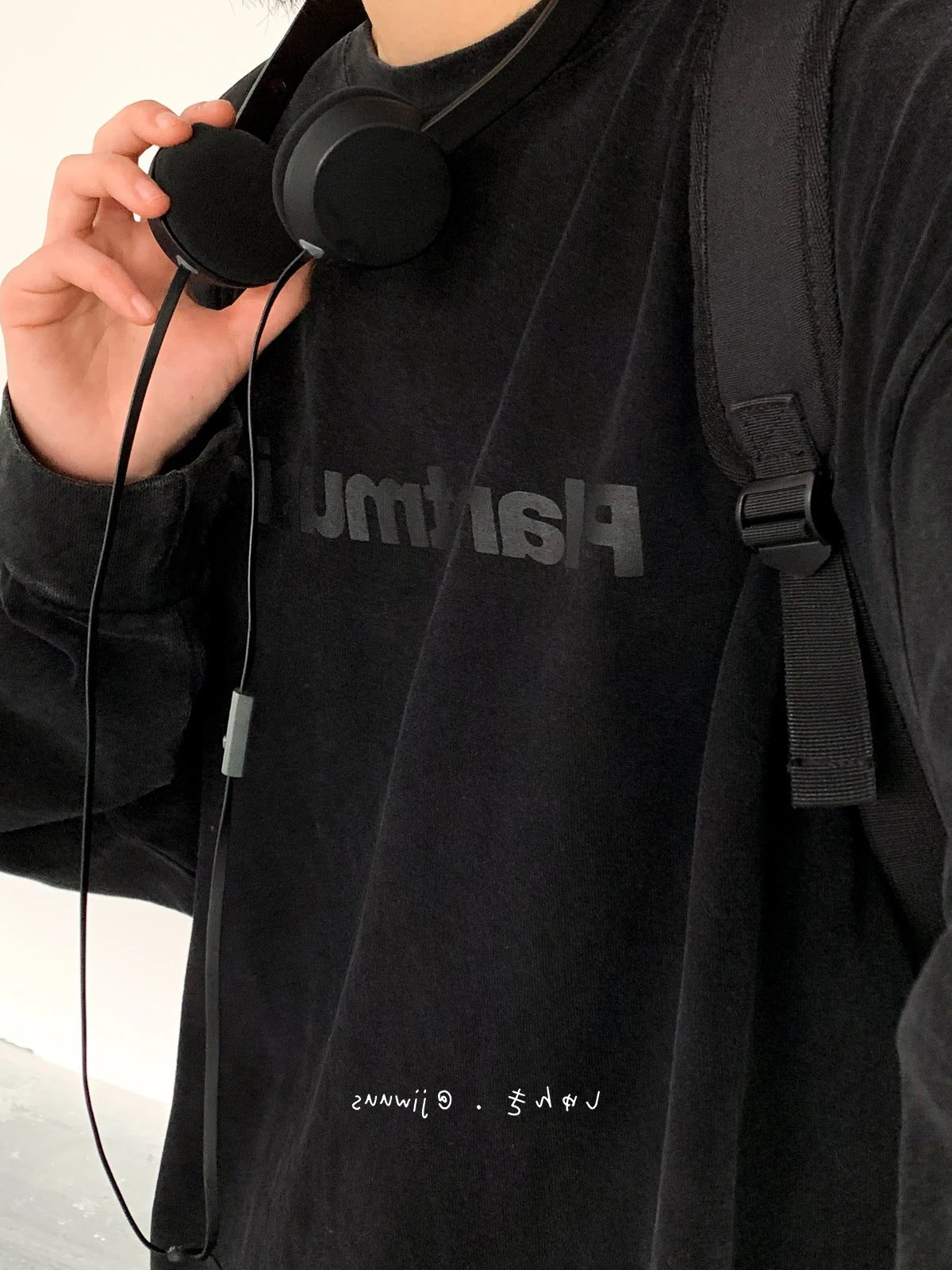 Cityboy Spring Autumn Street Letter Print Pure Cotton Long Sleeve T-shirt Men and Women Students Casual Loose Fashion Sweater voguable