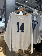 14 Print Oversized Sweatshirt Women Sexy Scoop Neck Long Sleeve Cotton Loose Pullover Autumn Streetwear Fashion Hoodie Y2k Tops voguable