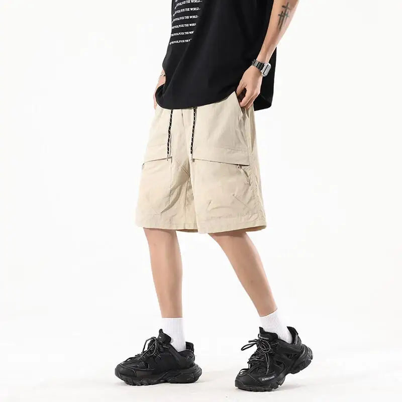Voguable  M-XXXXXL Plus Size Men Utility Cargo Shorts with Adjustable Drawstring - Comfortable & Stylish Casual Wear for Men 5XL 4XL 3XL voguable