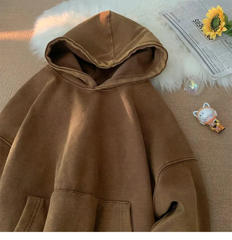 Men Sweatshirts Washed Hoody Vintage Streetwear Baggy Fashion Harajuku Female Casual Hoodies gotmes-shop