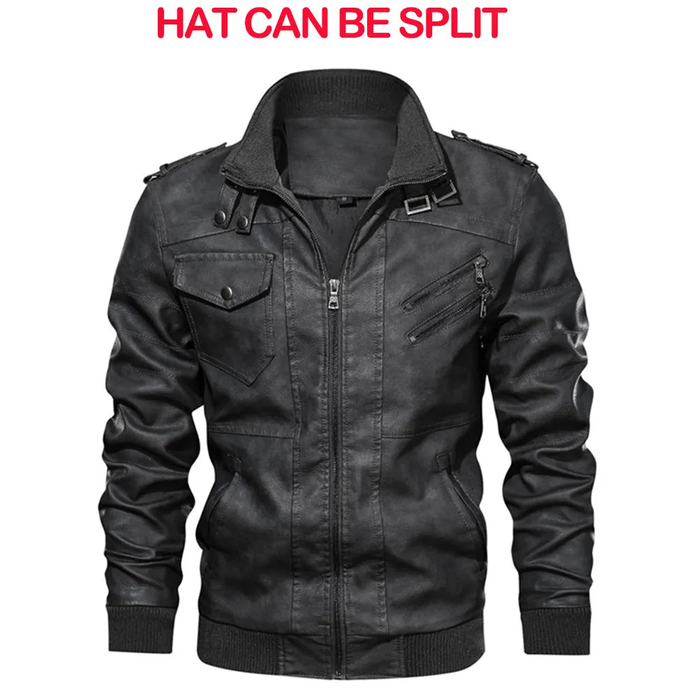 New Men's Leather Jackets Autumn Casual Motorcycle PU Jacket Biker Leather Coats Brand Clothing EU Size voguable