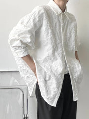 Voguable Shirts Men Japanese Style Loose  Leisure Long Sleeves Chic New All-match Solid Summer High Street Simple Popular College Daily voguable