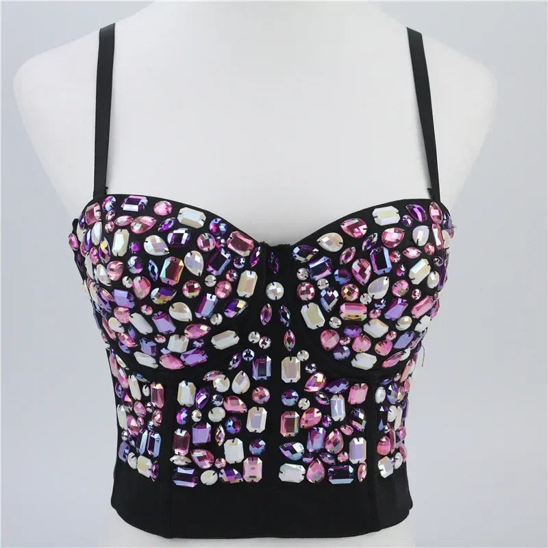 Fashion Clothes Tank Sling Stage Dance Wear Casual Women Clothing Y2k Tops Corset Streetwear Sexy Club Party Summer Elegant voguable