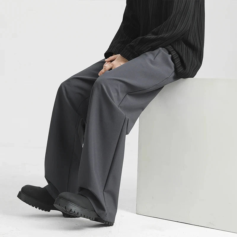 Men's Light Luxury Naples Slim-fit Suit Pants Casual Japanese Retro Premium Quality Elegant Popular Leisure Trousers 2026 Spring voguable