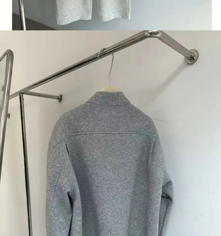 Korean Casual Sports High-end Suit Autumn Sweatshirt Fake Two-piece Spring Fashion Trend Casual Loose Suit Aesthetic Academy voguable