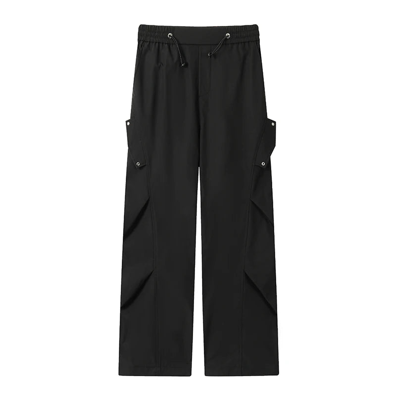Voguable  M-XXXXXL Plus Size Mens Waterproof Hiking Tactical Trousers Plain Color Outdoor Fishing Walking Combat Elastic Waist Pants 5XL voguable
