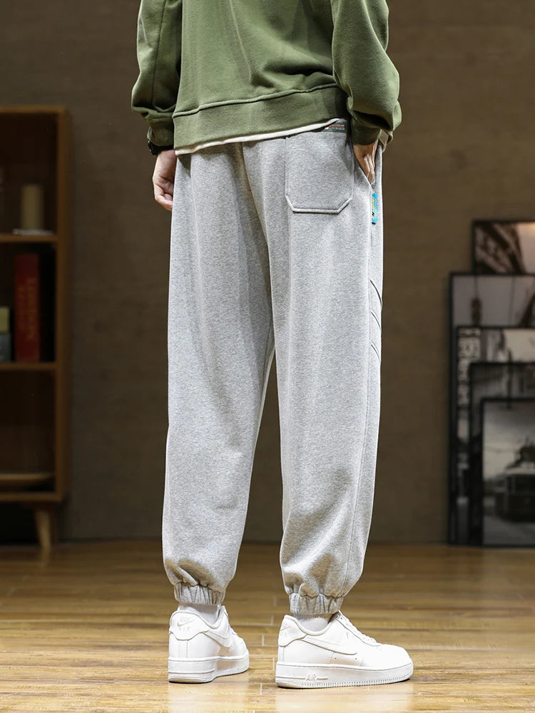 Spring Autumn Men's Baggy Sweatpants Colorfull Drawstring Cotton Trainning Jogger Pants voguable