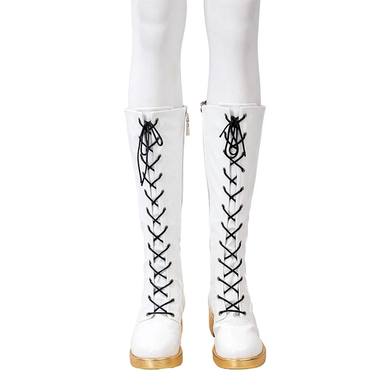 KPop Rumi Cosplay Costume Wig Shoes Black Coat Singing Suit Song-Promotion Costume Women Halloween Party Role Playing Outfit voguable