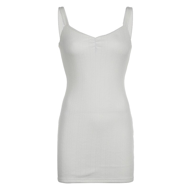 V-Neck Spaghetti Strap Double Layer Sundress mysite