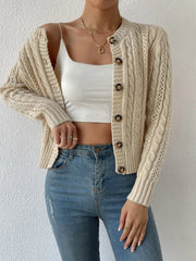 Women's Long Sleeved Cardigan Knitted Sweater Casual Autumn Winter Warm Knitwear Fashionable Women's Outerwear voguable