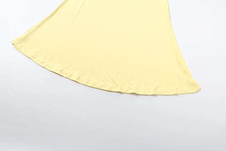 Voguable  Patchwork Dress Women Fake Diamond Decoration Halter v-Neck Backless Folds Elegant Dinner Party Vacation Vestidos voguable