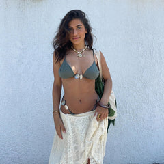 Shiny Button Biquini Sexy Bikini Women Swimsuit 2025 Female Swimwear Bandeau Swimming Suit Halter Bodysuit Swim Suits Beachwear voguable