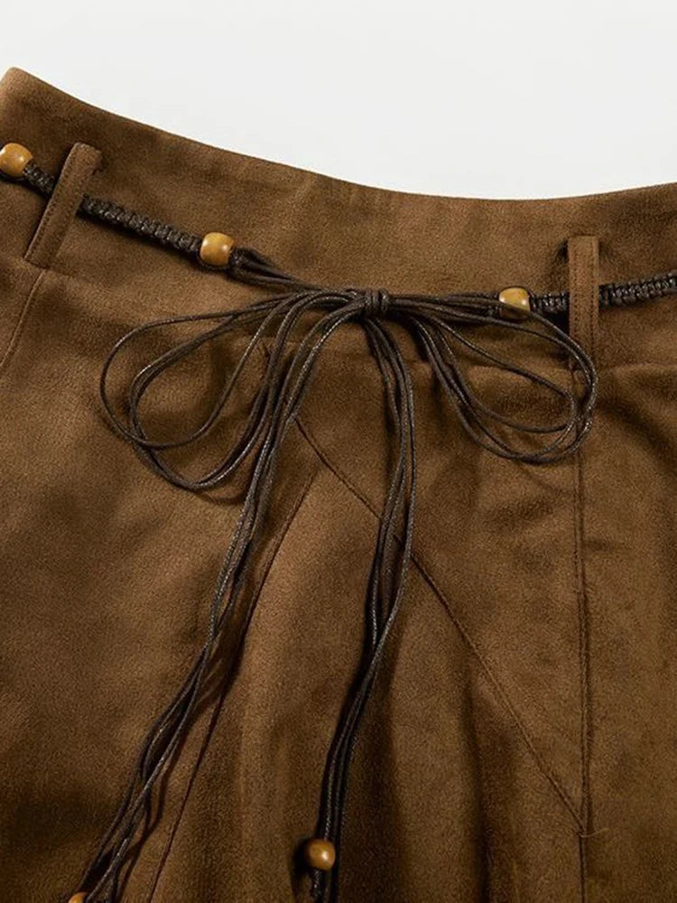 Y2K Streetwear Mini Skirt Women High Waist Vintage Sexy Irregular A Line Skirts Fall American Harajuku Retro Hip Hop Skirt New voguable