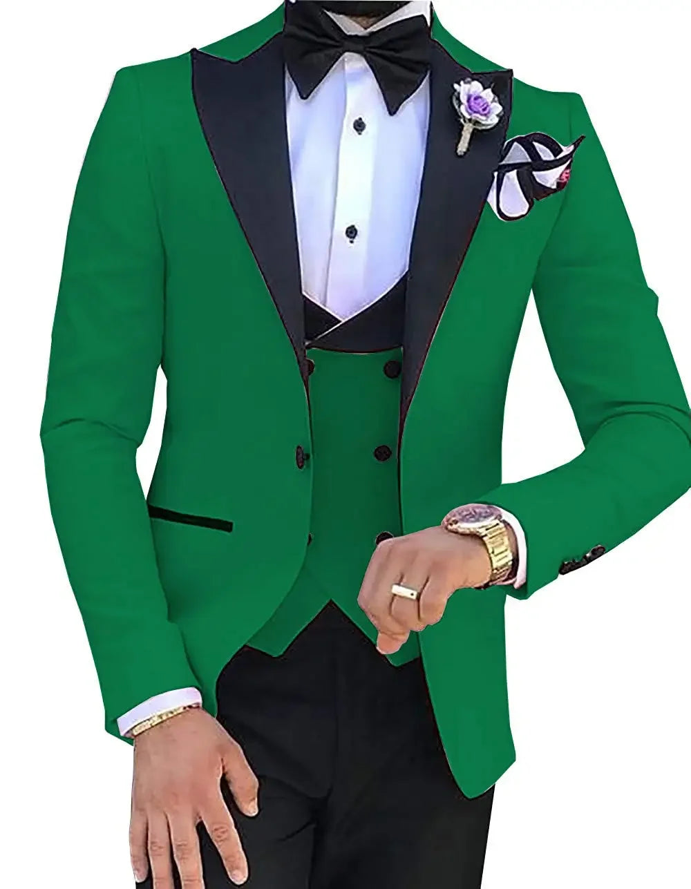 Voguable  Made Terno Slim Groom Tuxedos Wedding Men Suit Terno Masculino (Jacket+Pant+Vest) Mens's 3 Pieces Suits For Men voguable