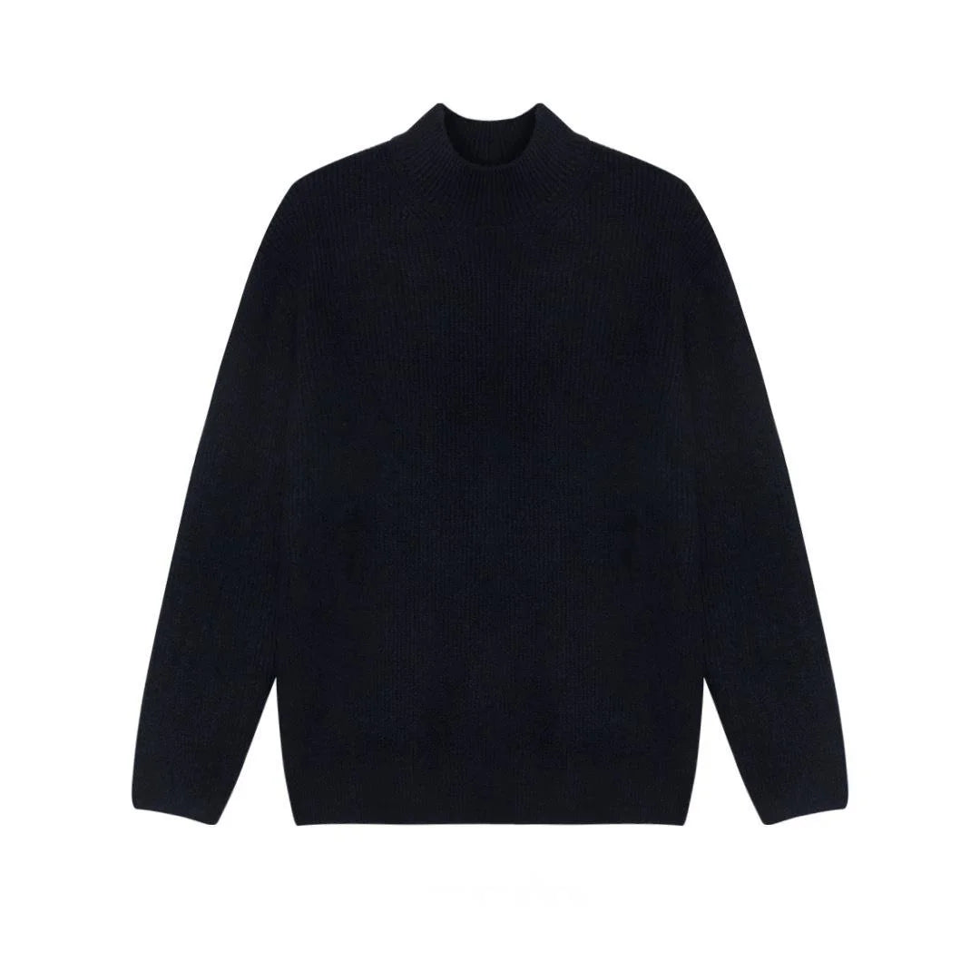 Winter Thick Sweater Men Warm Casual Stand Up Collar Sweater Men Korean Casual Thicken Long Sleeved Sweater Mens Jumper Clothes voguable
