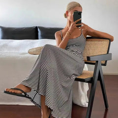 Voguable  European and American summer new sexy fashion temperament backless figure-fitting and slimming suspender stri voguable