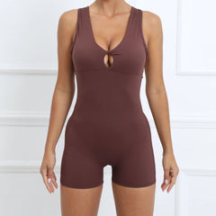 Voguable  Jumpsuit Sport Women Yoga Bodysuit Fitness Wear Gym Sportswear High Elastic Workout Running Clothes voguable