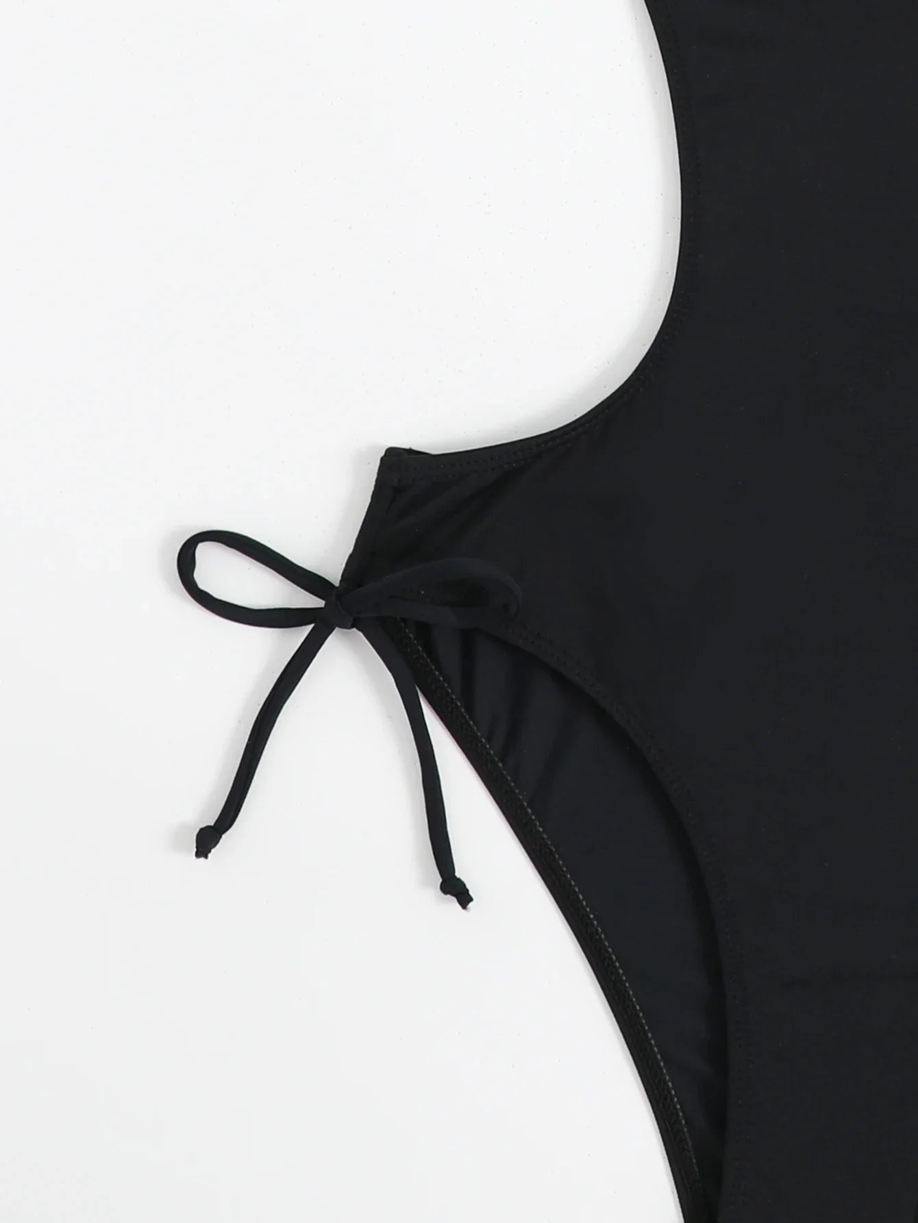 Voguable Sexy Black Swimwear Trikini Women Push Up Lace Up Backless One Piece Swimsuit Summer Bathing Suit Swimming Suit Momokini 2024 voguable