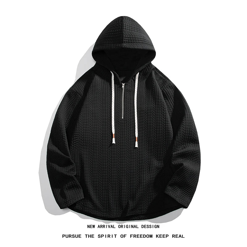 Solid Color Sweatshirt Men Harajuku Hoodies Autumn Spring Hiphop Casual Hoodie Cotton Sweatshirts Men Streetwear Clothes gotmes-shop