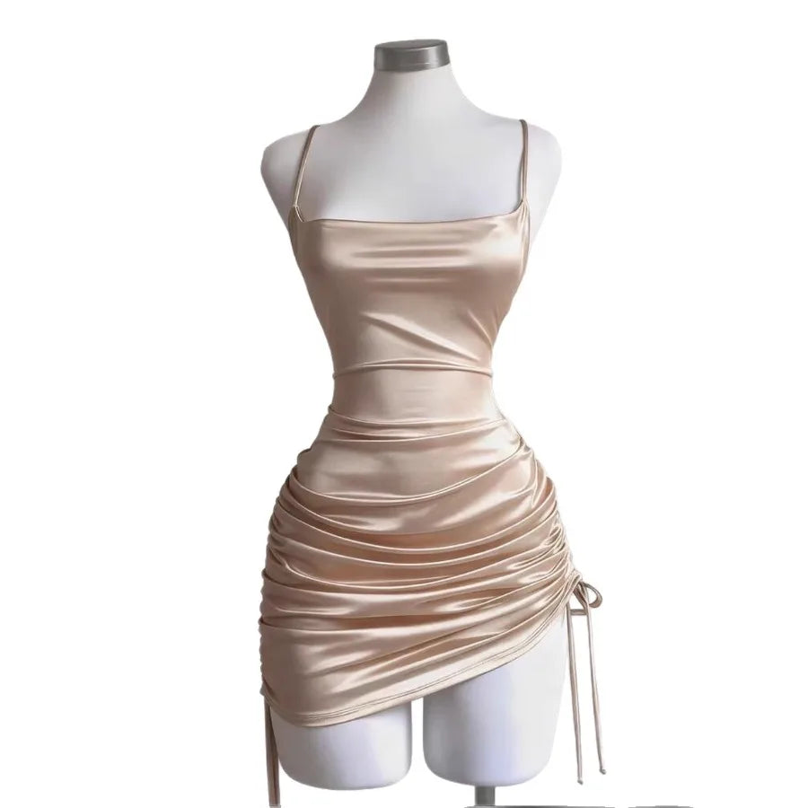 Voguable  Hot European and American models new - dress summer high-end lace sexy backless suspender hot girl bag hip skirt and voguable