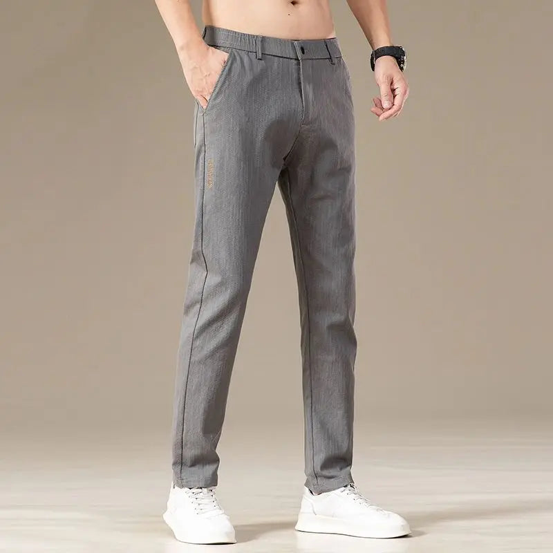 2023 Autumn Winter KPOP Fashion Style Harajuku Slim Fit Trousers Loose All Match Thick Casual Pants Patchwork Straight Leg Pants voguable