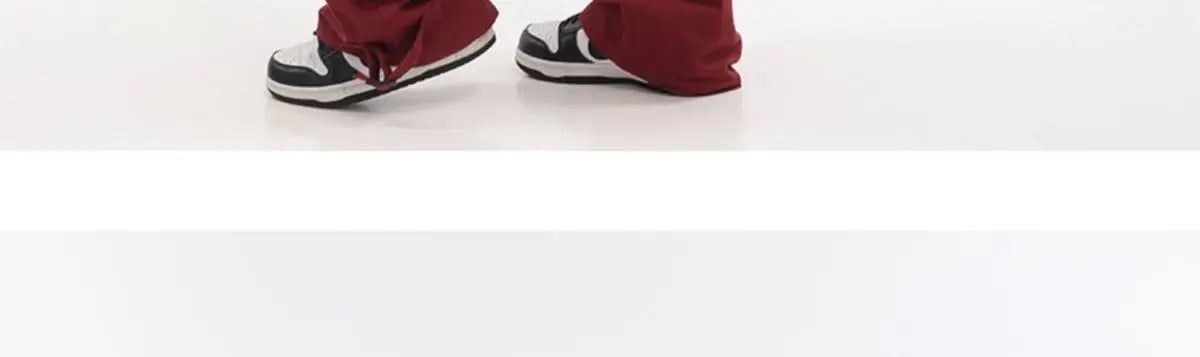 Streetwear Vintage Hip Hop Oversize Red Cargo Pants Women Drawstring Elastic Waist Loose Wide Leg Harajuku Casual Trousers 2023 voguable