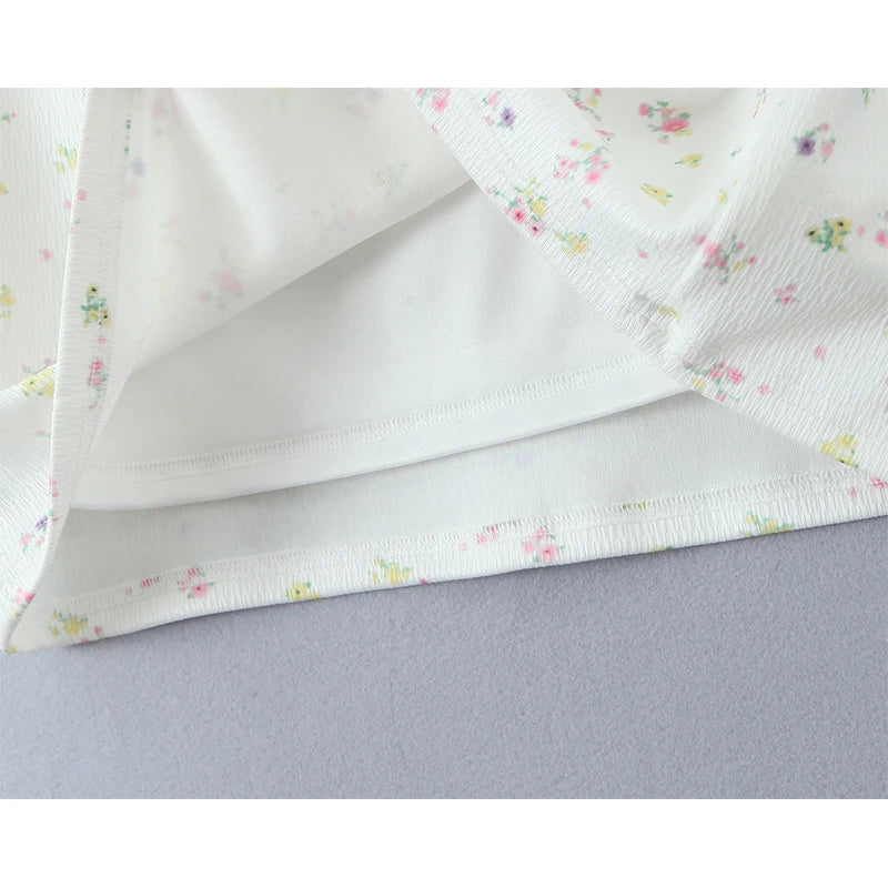 Sweet Girls Floral Print Sexy Spaghetti Straps Dress Women O Neck Bodycon Summer Mini Dreses Holiday Robe voguable