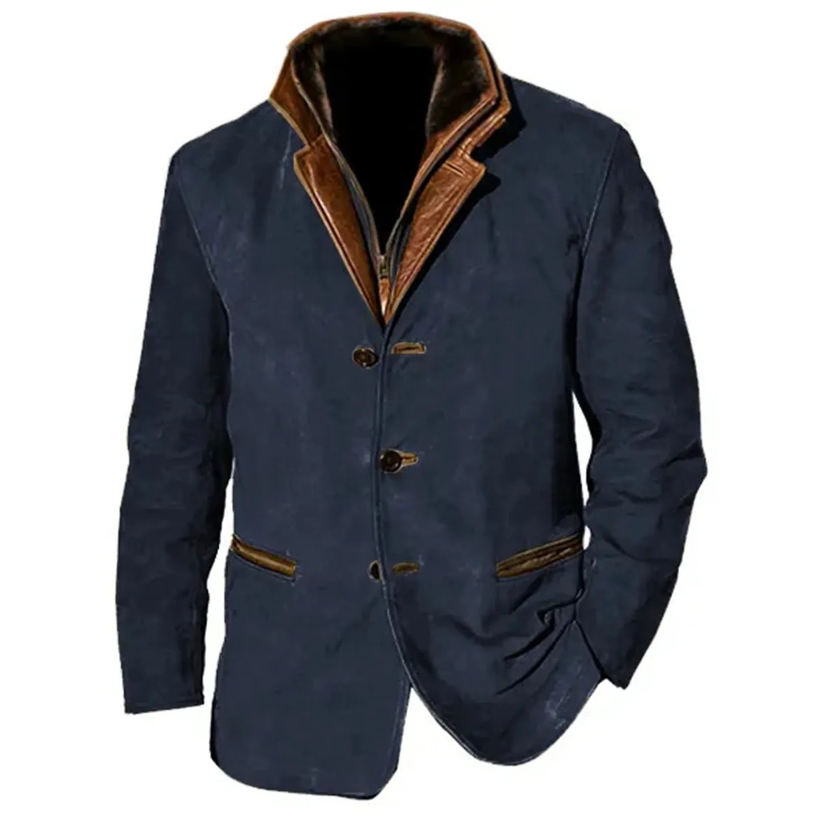 Men And Qomen Heavy Industry Vintage Work Retro American Casual Print Coat Men voguable