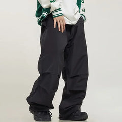 Voguable Parachute Pants Sport Men Baggy American Street Cargo Wide Leg Trousers Male Tracksuit Hip Hop Loose Casual Oversize voguable