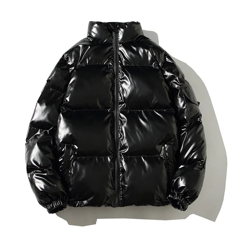 Winter Solid Color Parka Men Thick Hooded Jacket  New Warm Harajuku Coat Male Casual Zipper Jackets Windproof Outwear gotmes-shop