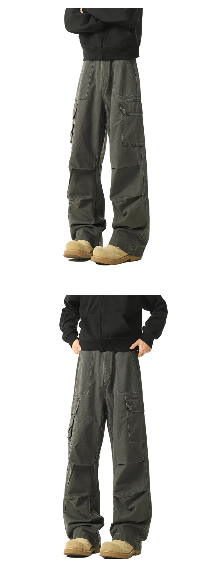Men Cargo Pants Men Casual Multi-Pocket Cotton Overall Trousers Easy Wash outdoors Army Green Joggers Pants Male Dropshipping voguable