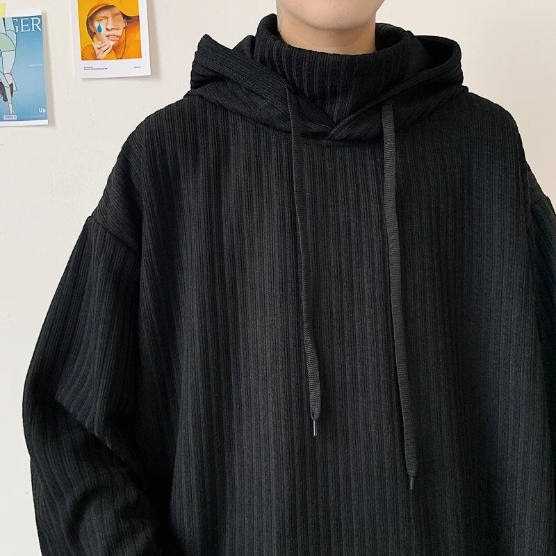 Sweater Men Spring Autumn Men's Hooded Sweater Casual Pullover Warm Knitted Sweatercoat Pull Homme Plus Size 3XL Streetwear voguable