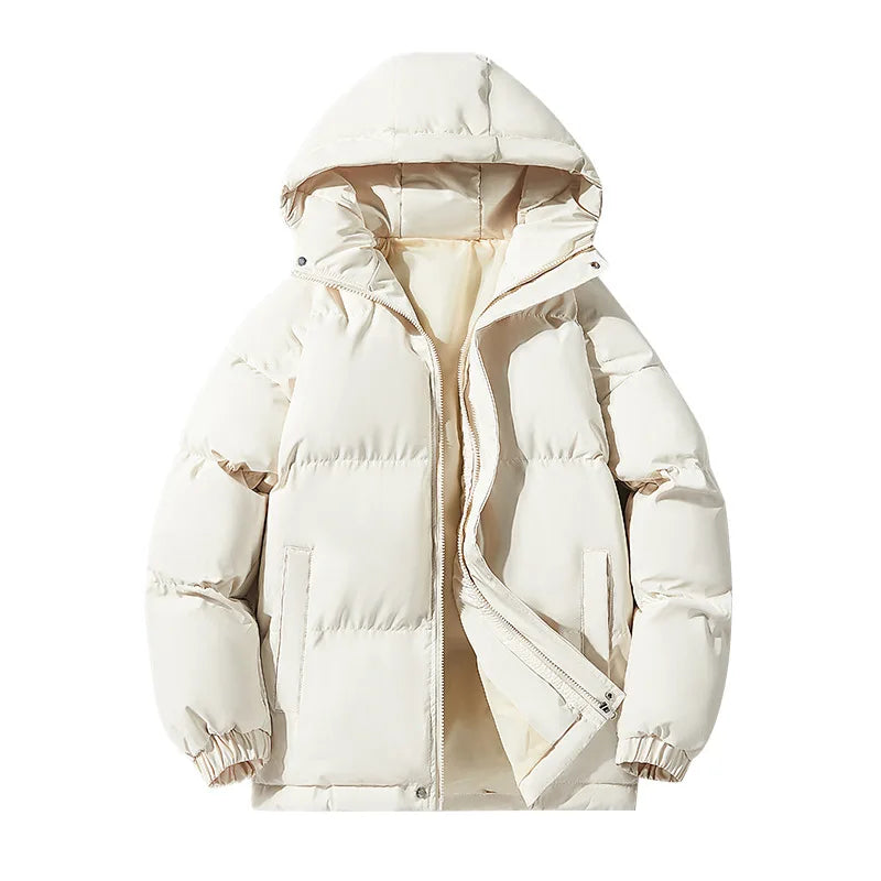 Autumn Winter New Men's Hooded Parkas Solid Warm Couple Jacket Outdoor Casual Outwear Coats Men Cotton Padded Sports Jackets voguable