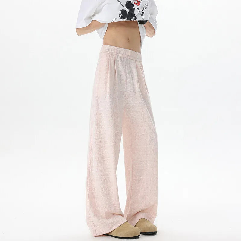 New Design Unisex Straight Leg Casual Pants Breathable Comfortable Novel Fabric Fashion Comfy Trendy Stylish Athleisure Trousers voguable