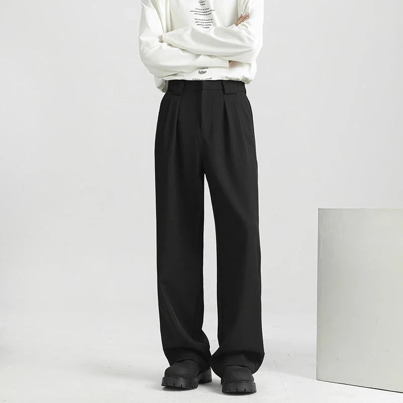 Men's Light Luxury Naples Slim-fit Suit Pants Casual Japanese Retro Premium Quality Elegant Popular Leisure Trousers 2026 Spring voguable