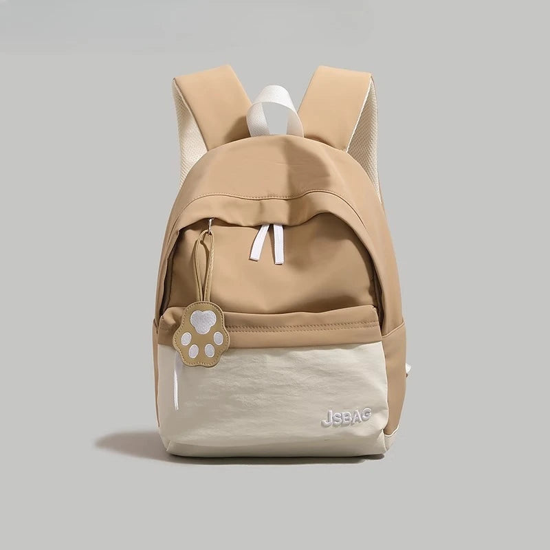Contrast Color Patchwork Simple College Students Backpack Sweet Y2k Aesthetic Casual Schoolbags Women All Match Chic Schoolbags voguable