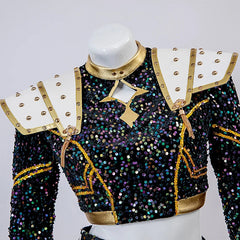 KPop Zoey Cosplay Costume Wig Shoes Black Coat Singing Suit Song-Promotion Costume Women Halloween Party Role Playing Outfit voguable