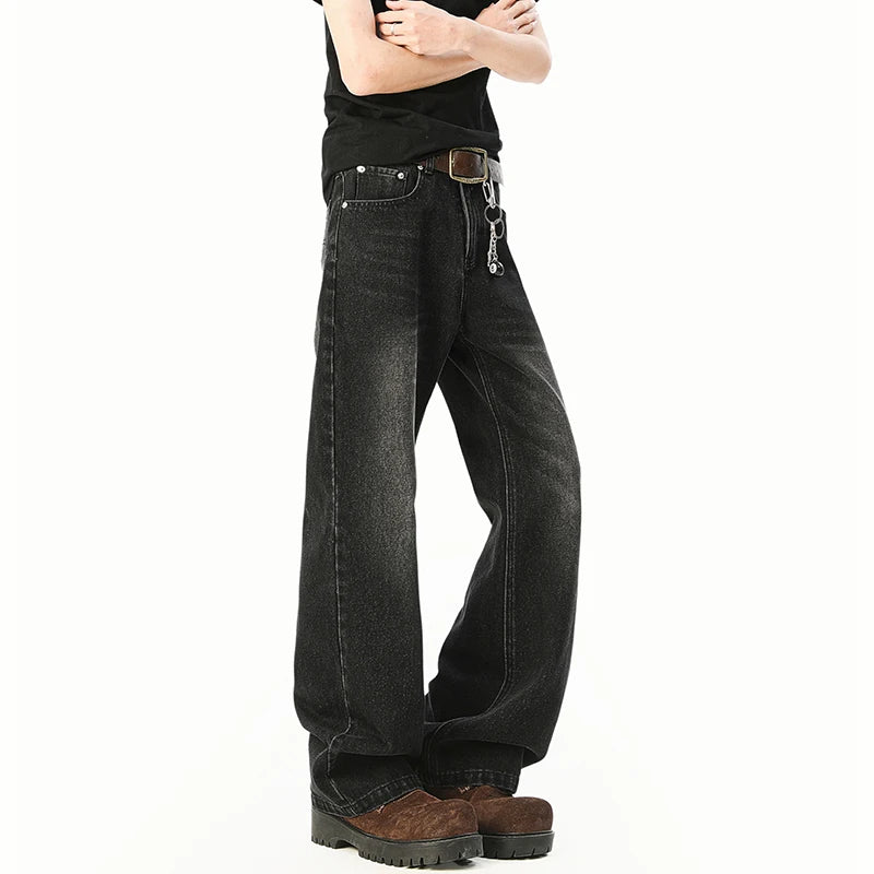 Straight Leg Floor Length Classic Jeans Wholesale Trending Comfort Fit Vintage Denim Pants for Men Stylish Durable Trousers voguable