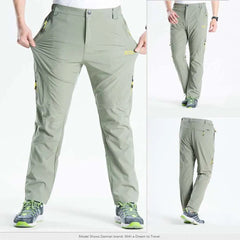 Stretchable Mens Cargo Pants Summer Men Casual Pant Quick Dry Outdoor Hiking Trekking Tactical Male Sports Trousers voguable