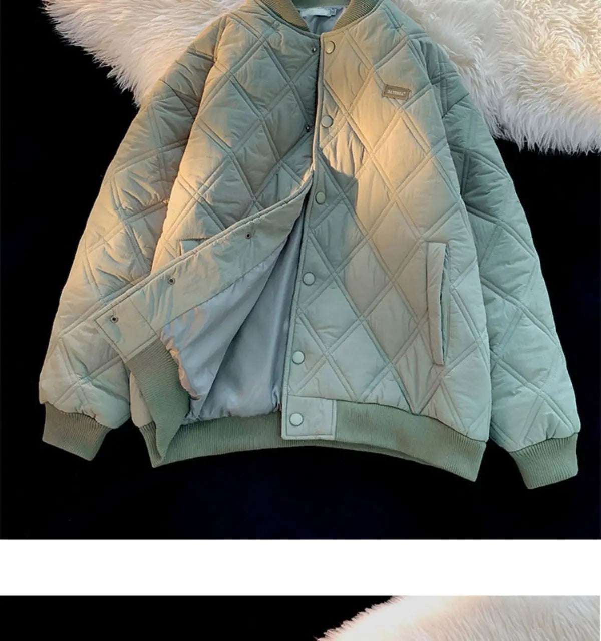 Winter Men's Jacket Stand Collar Thicken Button Windproof Baseball Jackets Casual Solid Warm Couples High Street Padded Clothes voguable