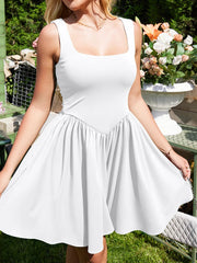 Voguable  Women's One-Shoulder Long Sleeve Elegant Casual Long Dress Sexy Solid Color Fashion Wraps Around Hips Dress voguable